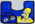 Toilettenvorleger, Homer MMMx Donuts, blau, 54,5x47cm, 100% Polyester